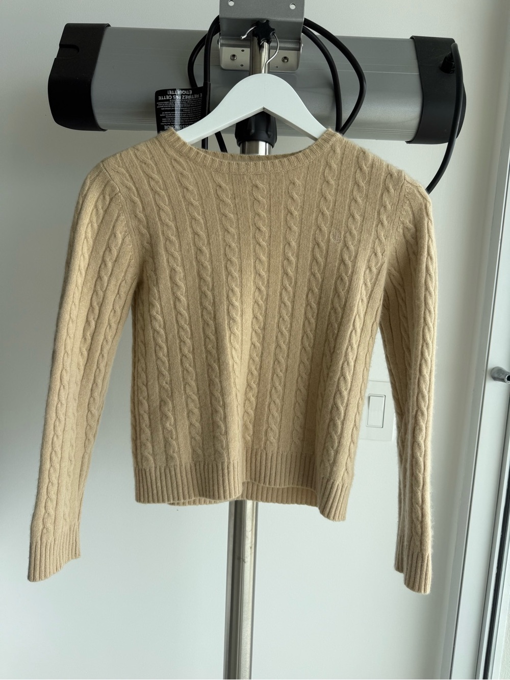 Ralph Lauren Cashmere Crewneck Sweater in Beige